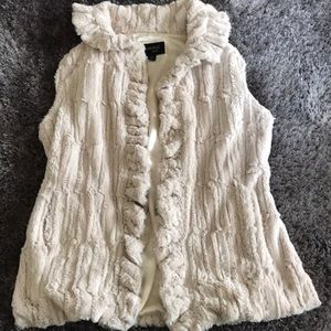 Faux fur vest